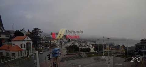 Imagen de la cámara web: Plaza Islas Malvinas, Ushuaia