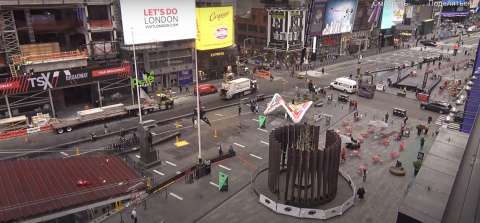 Web kamerası görüntüsü Times Meydanı, New York, ABD