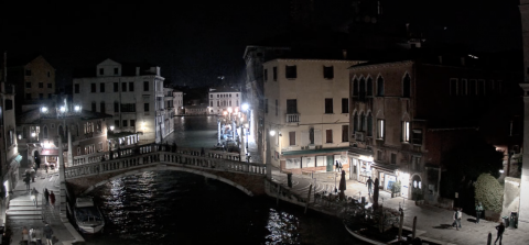 Vue de la webcam sur le pont Ponte delle Guglie à Venise