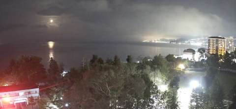 Vista della telecamera dal sanatorio "Znanie" a Sochi - vista mare